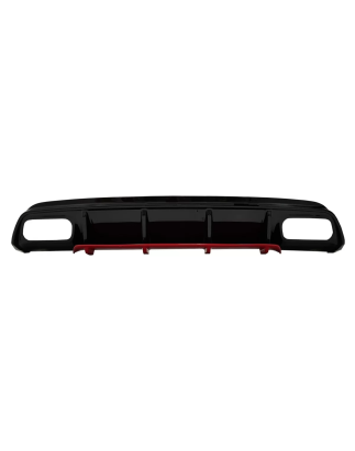 Paraurti posteriore Spoiler Diffusore con Terminali di scarico cromato compatibile con Mercedes A-Cl