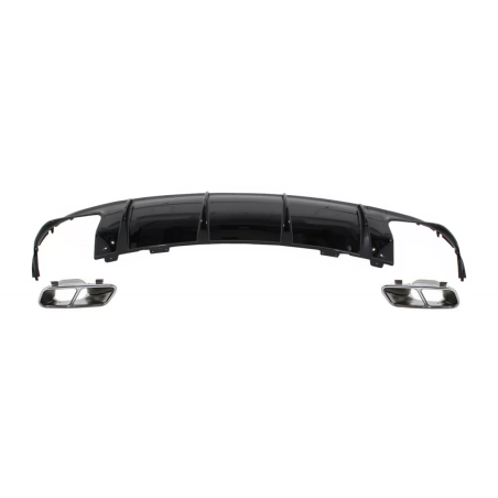 Paraurti posteriore Diffusore d'aria con Ehaust Terminali di scarico compatibile con Mercedes CLA W1