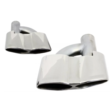 Terminali di scarico compatibile con Mercedes S-Classe W221 (2005-2013) S65 S63 design (Cod. K-TY-S6