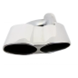 Terminali di scarico compatibile con Mercedes S-Classe W221 (2005-2013) S65 S63 design (Cod. K-TY-S6