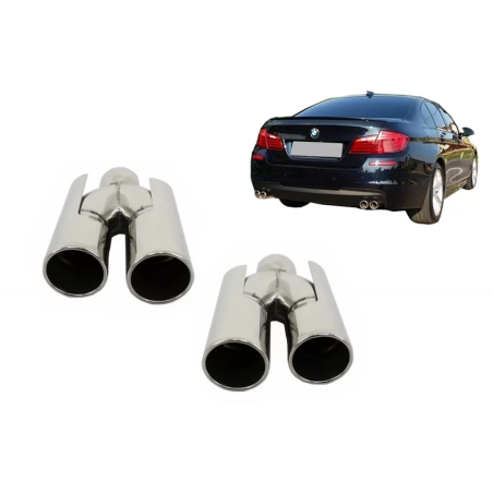 Terminali di scarico compatibile con BMW E60 E90 E92 E93 F10 F30 M3 M5 M6 ACS design (Cod. K-TY-E174