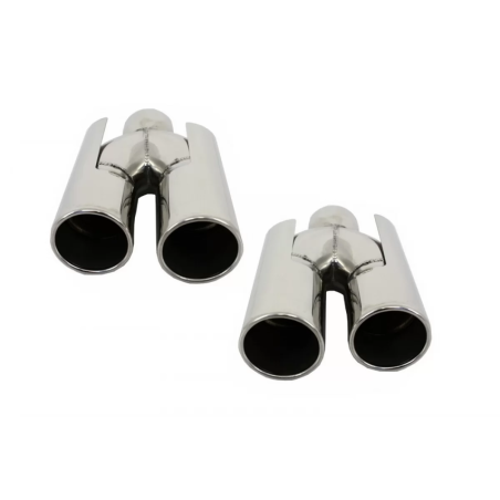 Terminali di scarico compatibile con BMW E60 E90 E92 E93 F10 F30 M3 M5 M6 ACS design (Cod. K-TY-E174