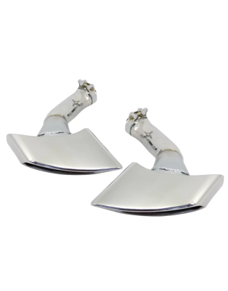 Terminali di scarico compatibile con BMW X6 E71 (2008-2014) V8 design (Cod. K-TY-D042L)