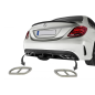 Terminali di scarico compatibile con Mercedes C-Classe W205 S65 E65 GLE W166 X166 GLC W253 Sport des
