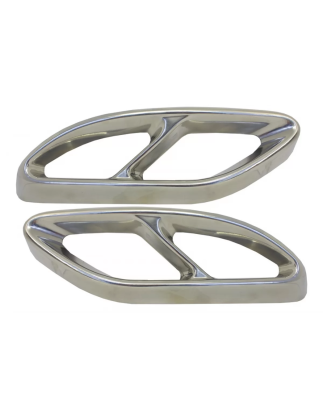 Terminali di scarico compatibile con Mercedes C-Classe W205 S65 E65 GLE W166 X166 GLC W253 Sport des