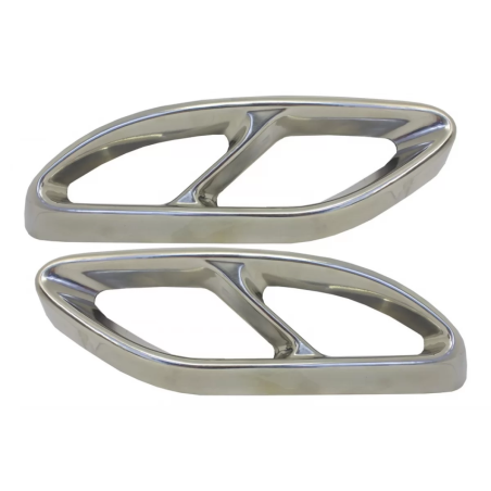 Terminali di scarico compatibile con Mercedes C-Classe W205 S65 E65 GLE W166 X166 GLC W253 Sport des