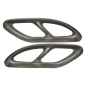 Terminali di scarico compatibile con Mercedes C-Classe W205 S65 E65 GLE W166 X166 GLC W253 Sport des