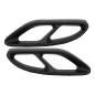 Nero Terminali di scarico Covers compatibile con Mercedes C-Classe W205 S65 E65 GLE W166 X166 GLC W2
