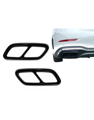 Terminali di scarico Frames compatibile con Mercedes C-Classe W206 S206 Sport Line (2021-in poi) ner