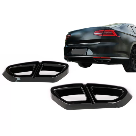 Terminali di scarico Decorative Frames compatibile con VW Passat B8 3G GTE / Alltrack (2015-2019) ne