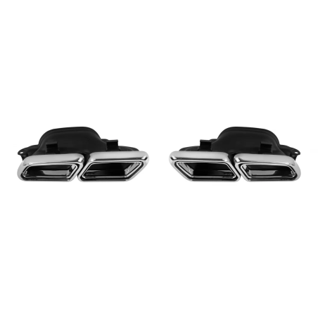 Terminali di scarico compatibile con Mercedes S-Classe W222 Classe E W212 S212 Facelift CLS W218 SL-
