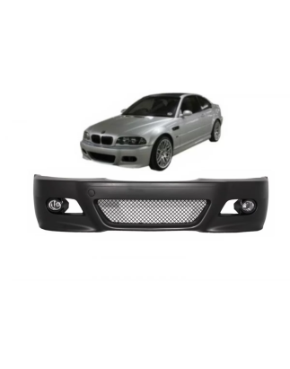 Paraurti anteriore con fendinebbia compatibile con BMW 3 Serie Cabrio Berlina Touring E46 (1998-2004