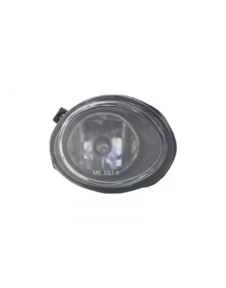 Paraurti anteriore con fendinebbia trasparente cromato compatibile con BMW 5 Serie E39 (1995-2003) l