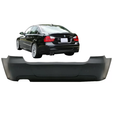 Paraurti posteriore compatibile con BMW 3 Serie E90 (2005-2011) design M-Technik (Cod. K-RBBME90MTPD