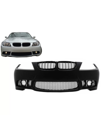Paraurti anteriore con Griglie a doppio rene compatibile con BMW 3 Serie E90 E91 LCI (2008-2011) Ber