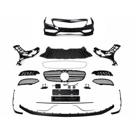 Paraurti anteriore compatibile con Mercedes CLS Classe W218 (2011-2018) (Cod. K-FBMBW218AMG)
