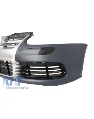 Paraurti anteriore compatibile con VW Golf V 5 (2003-2007) Jetta (2005-2010) look R32 Brushed Alumin