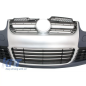 Paraurti anteriore compatibile con VW Golf V 5 (2003-2007) Jetta (2005-2010) look R32 Brushed Alumin