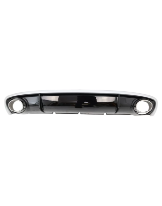 Paraurti posteriore Spoiler Diffusore & Terminali di scarico compatibile con Audi A4 B8 B8.5 Berlina
