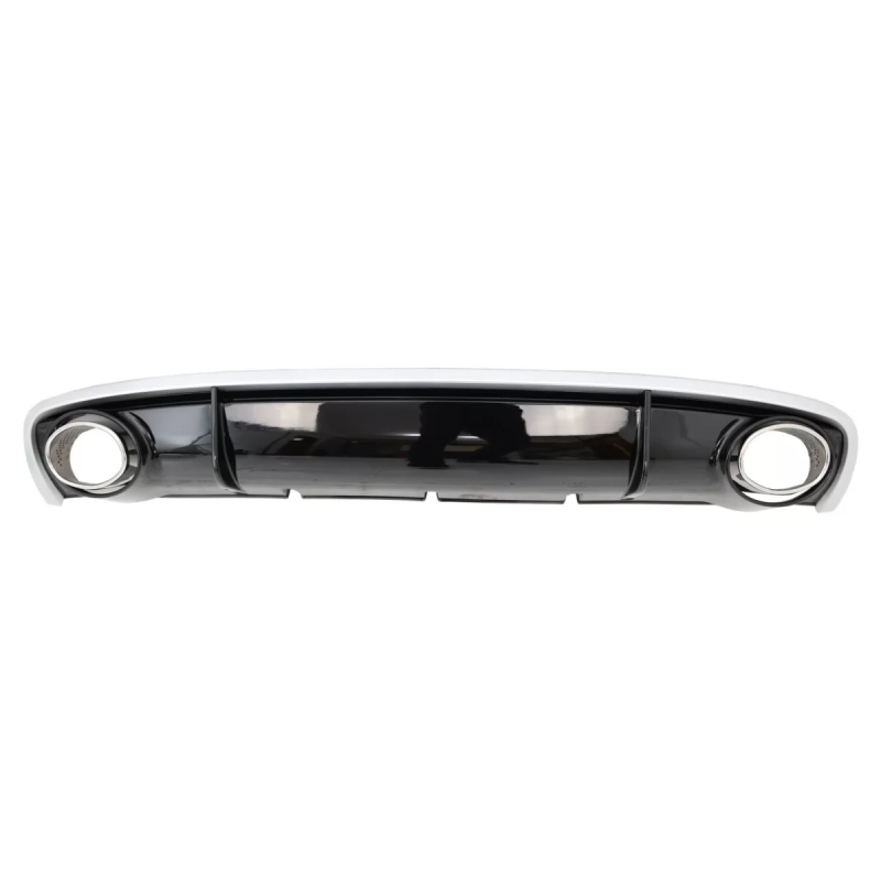 Paraurti posteriore Spoiler Diffusore & Terminali di scarico compatibile con Audi A4 B8 B8.5 Berlina