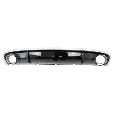 Paraurti posteriore Spoiler Diffusore & Terminali di scarico compatibile con Audi A4 B8 B8.5 Berlina