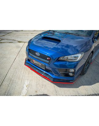 SPLITTER ANTERIORE V.3 SUBARU  WRX STI (Cod. M-SUIM4WRXSTI-FD1G+FD1RRED)