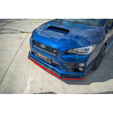 SPLITTER ANTERIORE V.3 SUBARU  WRX STI (Cod. M-SUIM4WRXSTI-FD1G+FD1RRED)