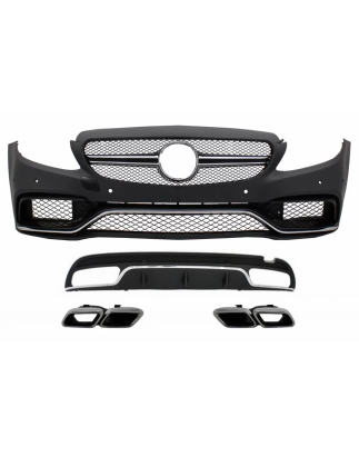 Conversion Kit carrozzeria compatibile con Mercedes C-Classe W205 S205 (2014-2018) C63 design Paraur