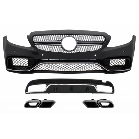 Conversion Kit carrozzeria compatibile con Mercedes C-Classe W205 S205 (2014-2018) C63 design Paraur