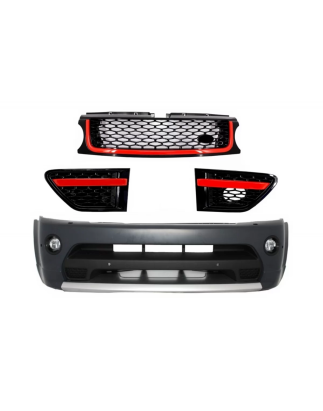 Paraurti anteriore and Griglia anteriores Assembly nero rosso Edition compatibile con Land Rover Ran