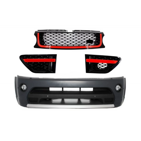 Paraurti anteriore and Griglia anteriores Assembly nero rosso Edition compatibile con Land Rover Ran