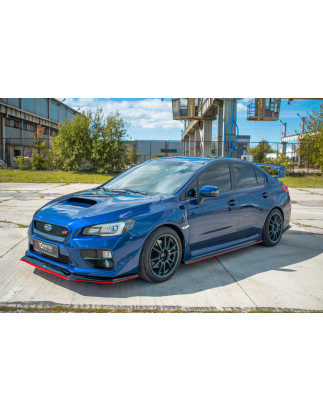 SPLITTER ANTERIORE V.3 SUBARU  WRX STI (Cod. M-SUIM4WRXSTI-FD1G+FD1RRED)