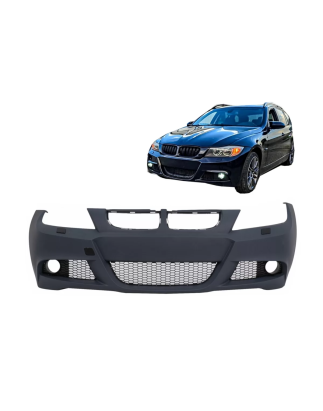 Paraurti anteriore compatibile con BMW 3 Serie E90 E91 Berlina Touring (2004-2008) design M-Tech LCI