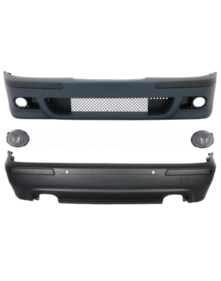 Kit carrozzeria compatibile con BMW 5 Serie E39 (1995-2003) design M5 con Fendinebbia cromato (Cod. 