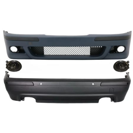 Kit carrozzeria compatibile con BMW E39 5 Serie (1995-2003) Double Outlet design M5 Fendinebbia fume