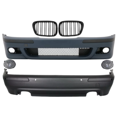 Kit carrozzeria compatibile con BMW 5 Serie E39 (1997-2003) Double Outlet design M5 con Fendinebbia 