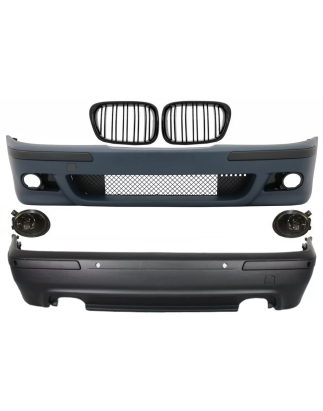 Kit carrozzeria compatibile con BMW 5 Serie E39 (1997-2003) Double Outlet design M5 con Fendinebbia 