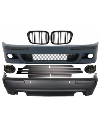 Kit carrozzeria compatibile con BMW 5 Serie E39 (1997-2003) con Fendinebbia and Central grilles desi