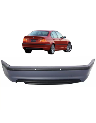 Paraurti posteriore compatibile con BMW 3 Serie E46 4D Berlina (1998-2004) design M-Technik con PDC 