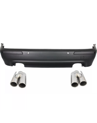 Paraurti posteriore compatibile con BMW 5 Serie E39 (1995-2003) Double Outlet design M5 con PDC and 