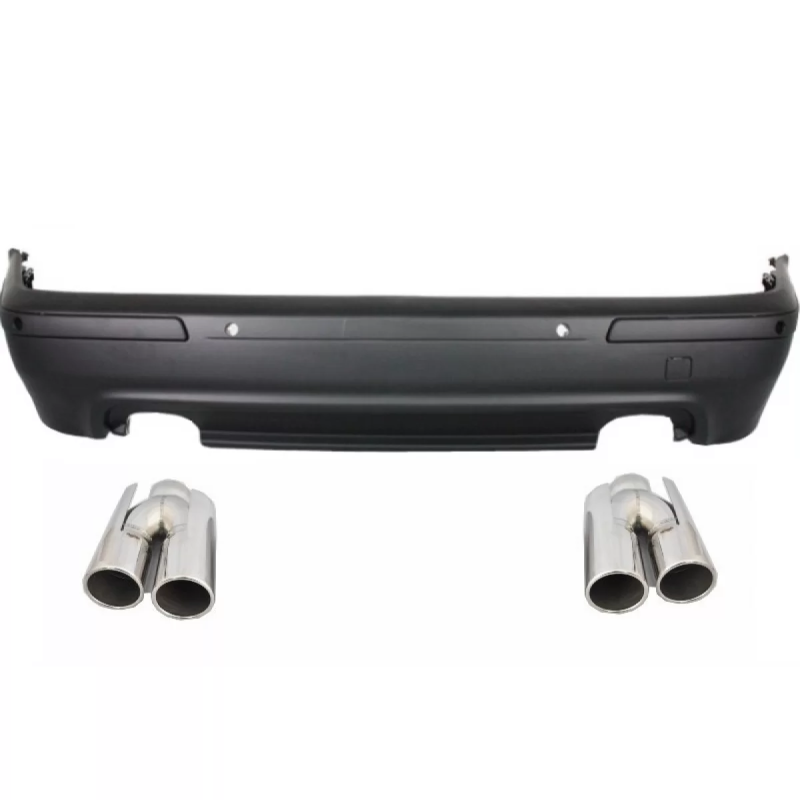 Paraurti posteriore compatibile con BMW 5 Serie E39 (1995-2003) Double Outlet design M5 con PDC and 