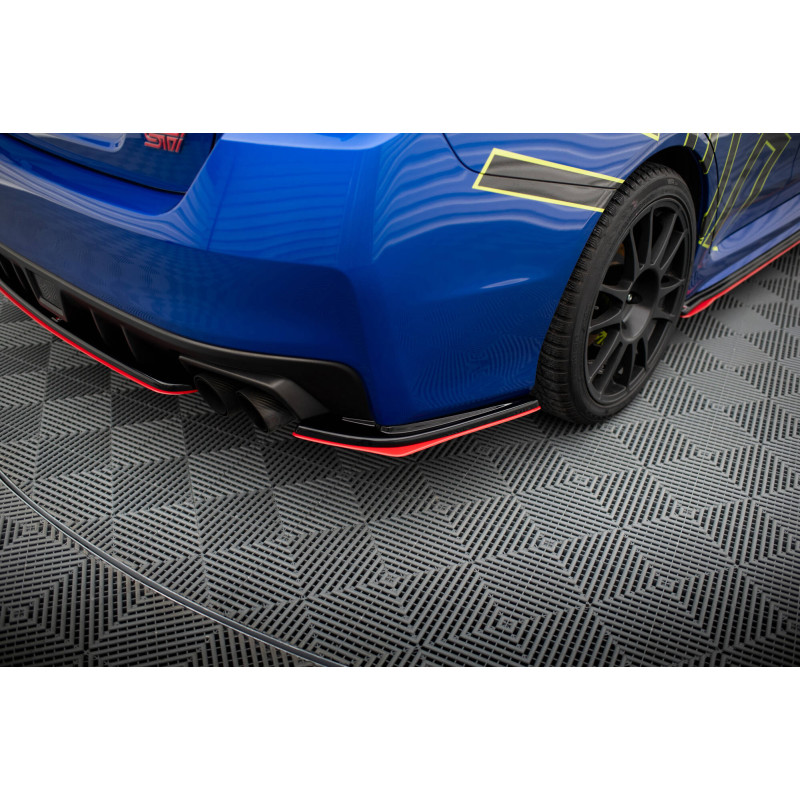 Splitters posteriori laterali V.2 SUBARU WRX STI (Cod. M-SUIM4WRXSTI-RSD1RRED+RSD1G)