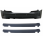 Paraurti posteriore compatibile con BMW 5 Serie E60 (2003-2007) design M-Technik con Minigonne later