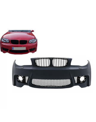 Paraurti anteriore compatibile con BMW 1 Serie E81 E82 E87 E88 (2004-2011) 1M design (Cod. K-FBBME87