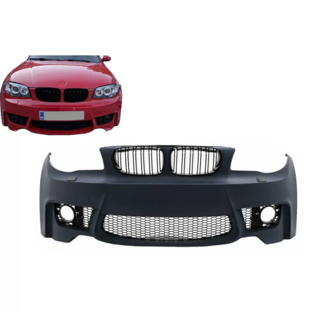 Paraurti anteriore compatibile con BMW 1 Serie E81 E82 E87 E88 (2004-2011) 1M design (Cod. K-FBBME87