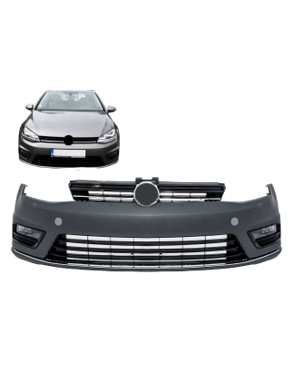 Paraurti anteriore compatibile con VW Golf VII 7 (2013-2017) R-Line look (Cod. K-FBVWG7RL)
