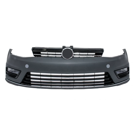 Paraurti anteriore compatibile con VW Golf VII 7 (2013-2017) R-line look con Fari anteriori 3D LED D