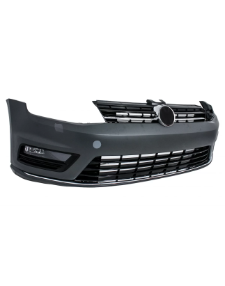 Paraurti anteriore compatibile con VW Golf VII 7 (2013-2017) R-line look con Fari anteriori 3D LED D