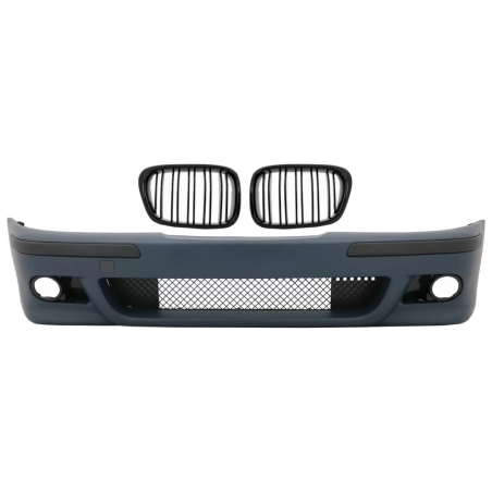 Paraurti anteriore compatibile con BMW 5 Serie E39 (1995-2003) look M5 con Central Grille doppia str