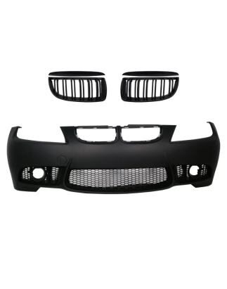 Paraurti anteriore compatibile con BMW E90 E91 pre-restyling (2004-2008) M3 con Grilles doppia stris